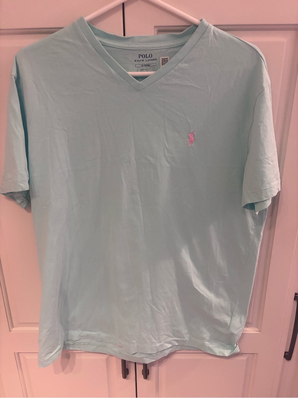 Polo by Ralph Lauren Men’s Mint V-Neck T-Shirt medium